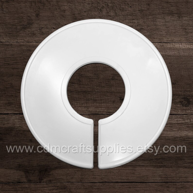 20 Round Blank Closet Dividers White Plastic Clothes Rack Etsy