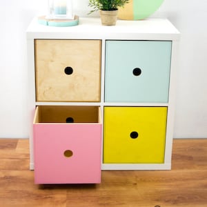 EXPECTIT 1.0 - houten kist / inzetstuk voor plank / kast ikea expedit kallax