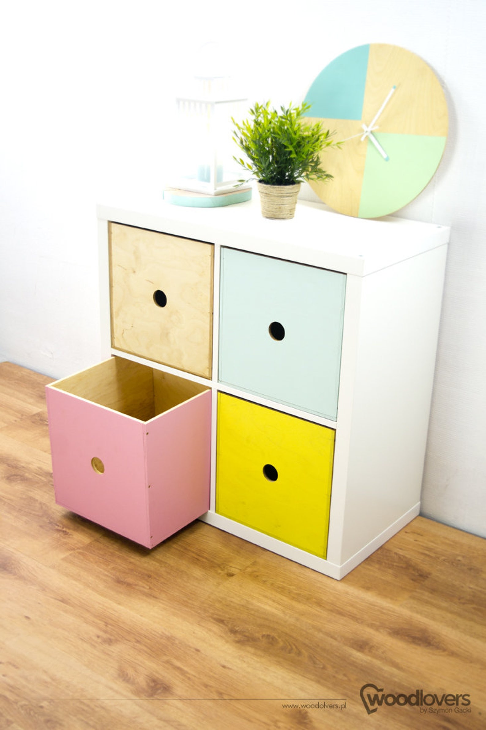 Expedit Shelf Insert EXPECTIT - Wooden Box / Insert for Shelf / Cabinet Ikea Expedit Kallax ...