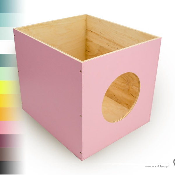 EXPECTIT CAT 1.0 - caja de madera / inserto para estante / gabinete ikea expedit kallax