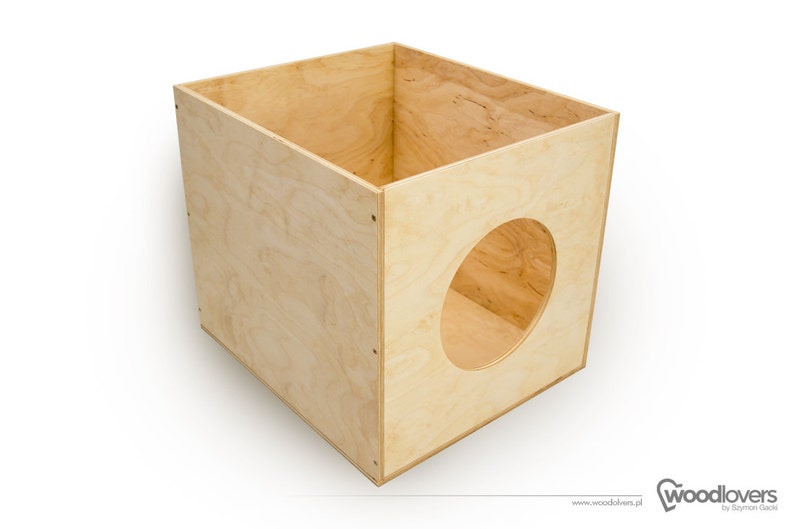 wooden box / insert for shelf / cabinet ikea expedit kallax
