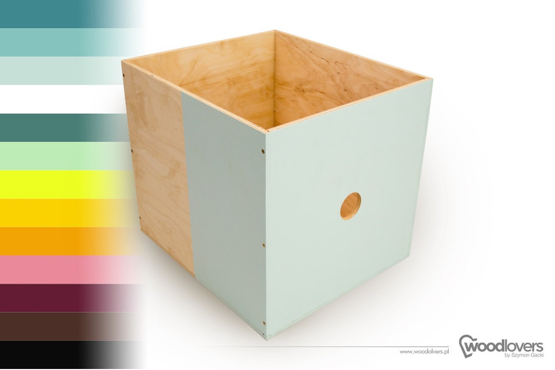 Expedit Shelf Insert EXPECTIT 1/2 Wooden Box / Insert for Shelf / Cabinet Ikea Expedit ...