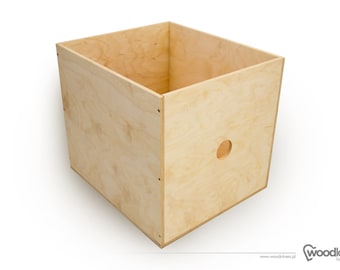 EXPECTIT - scatola di legno/inserto per scaffale/armadietto ikea expedit kallax