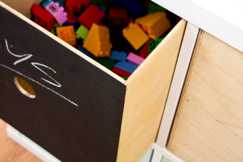 Expedit Shelf Insert EXPECTIT CHALK - Wooden Box / Insert for Shelf / Cabinet Ikea Expedit ...