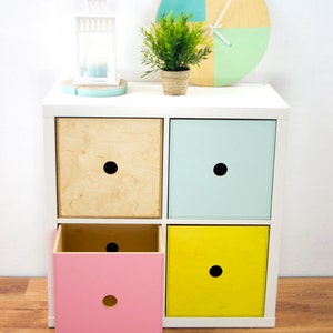 Expedit Shelf Insert EXPECTIT 1/2 - Wooden Box / Insert for Shelf / Cabinet Ikea Expedit ...