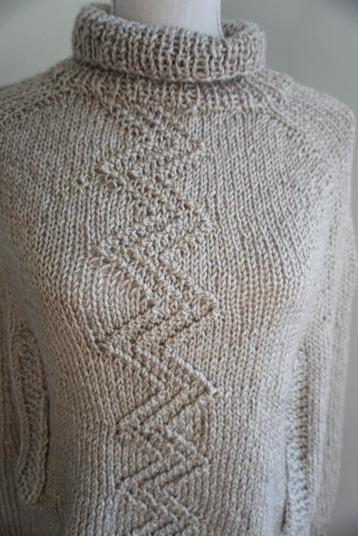 Knit Winter Poncho with Arm Holes Etsy