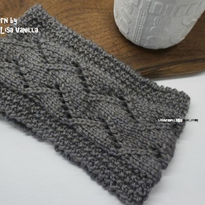 Chevron Headband/ PDF Download/ Knitting pattern