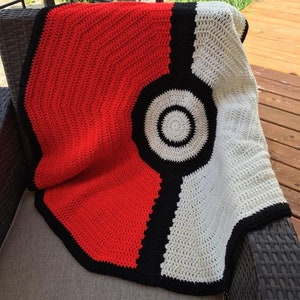 Crochet Pokeball Baby Blanket Pattern/PDF Download/ DIY Crochet Pattern