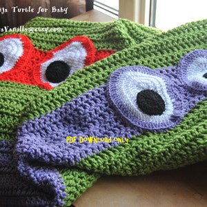 TMNT per bambini/Modello PDF/Modello fai da te all&#39;uncinetto