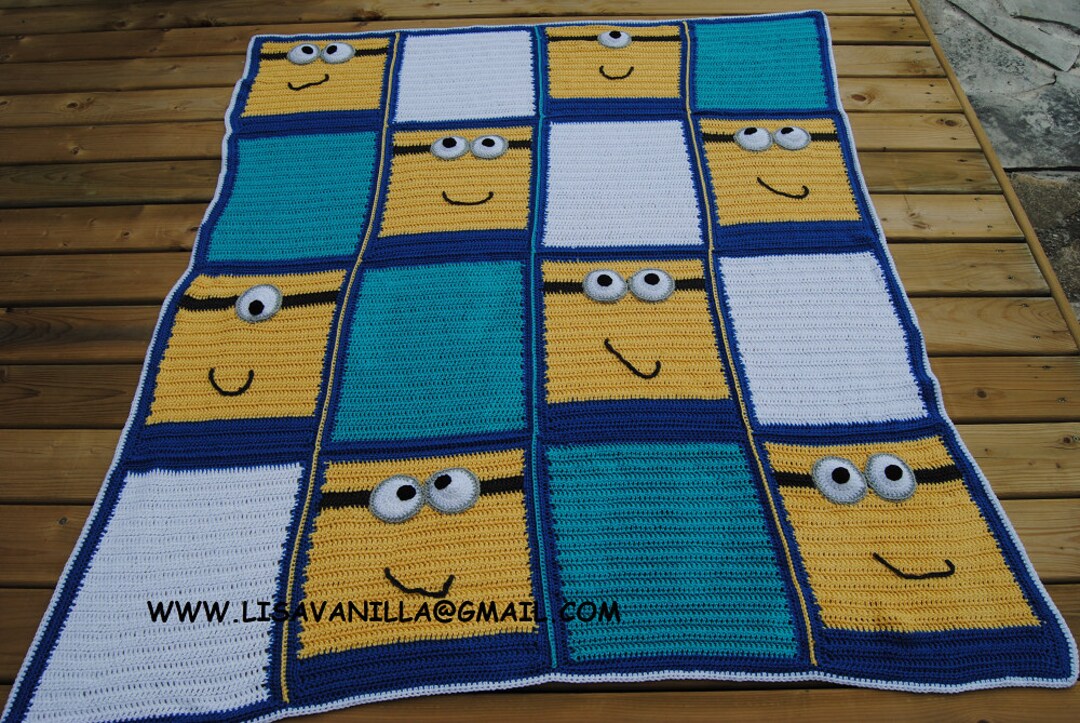 Minion Blanket PATTERN/ Crochet PATTERN/ PDF Download Etsy