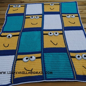 Minion Blanket PATTERN/ Crochet PATTERN/ PDF Download