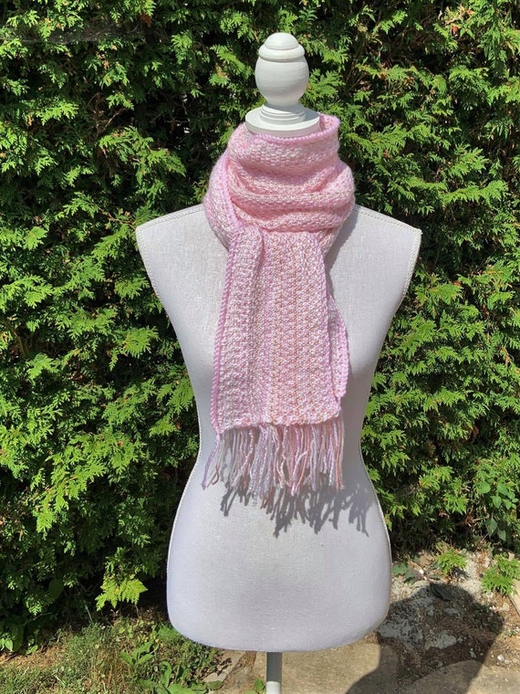 Pink and cream scarf deals