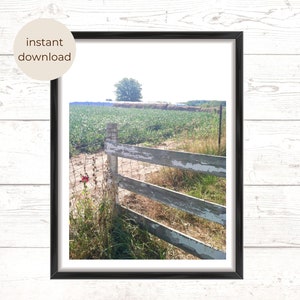 Farm Photos, Farm Pictures, Landscape Photography, Midwest Photography, Farmhouse Wall Art, Rustic Home Decor, Gift for Dad, Digital Print