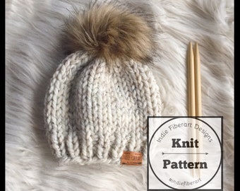 KNITTING PATTERN x Chunky Slouch Hat x The Iroquois Beanie