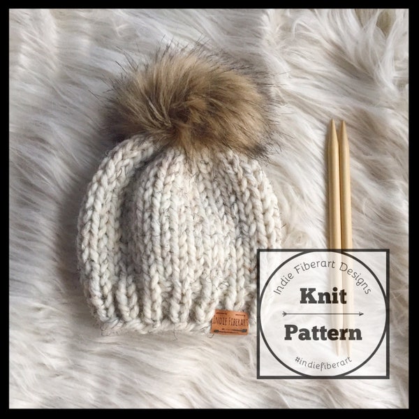 KNITTING PATTERN x Chunky Slouch Hat x The Iroquois Beanie