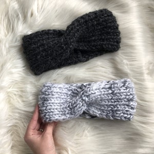 Cable Knit Twist Headband x Chunky Ear Warmer x The Allegany Head Wrap
