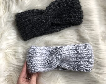 Cable Knit Twist Headband x Chunky Ear Warmer x The Allegany Head Wrap