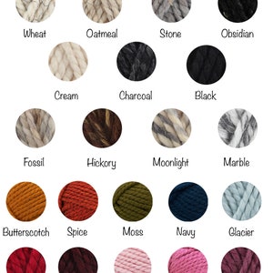 Super Chunky Hand Knit Blanket x Full Size x Rustic Farmhouse Home Decor x The Cascades Throw image 5