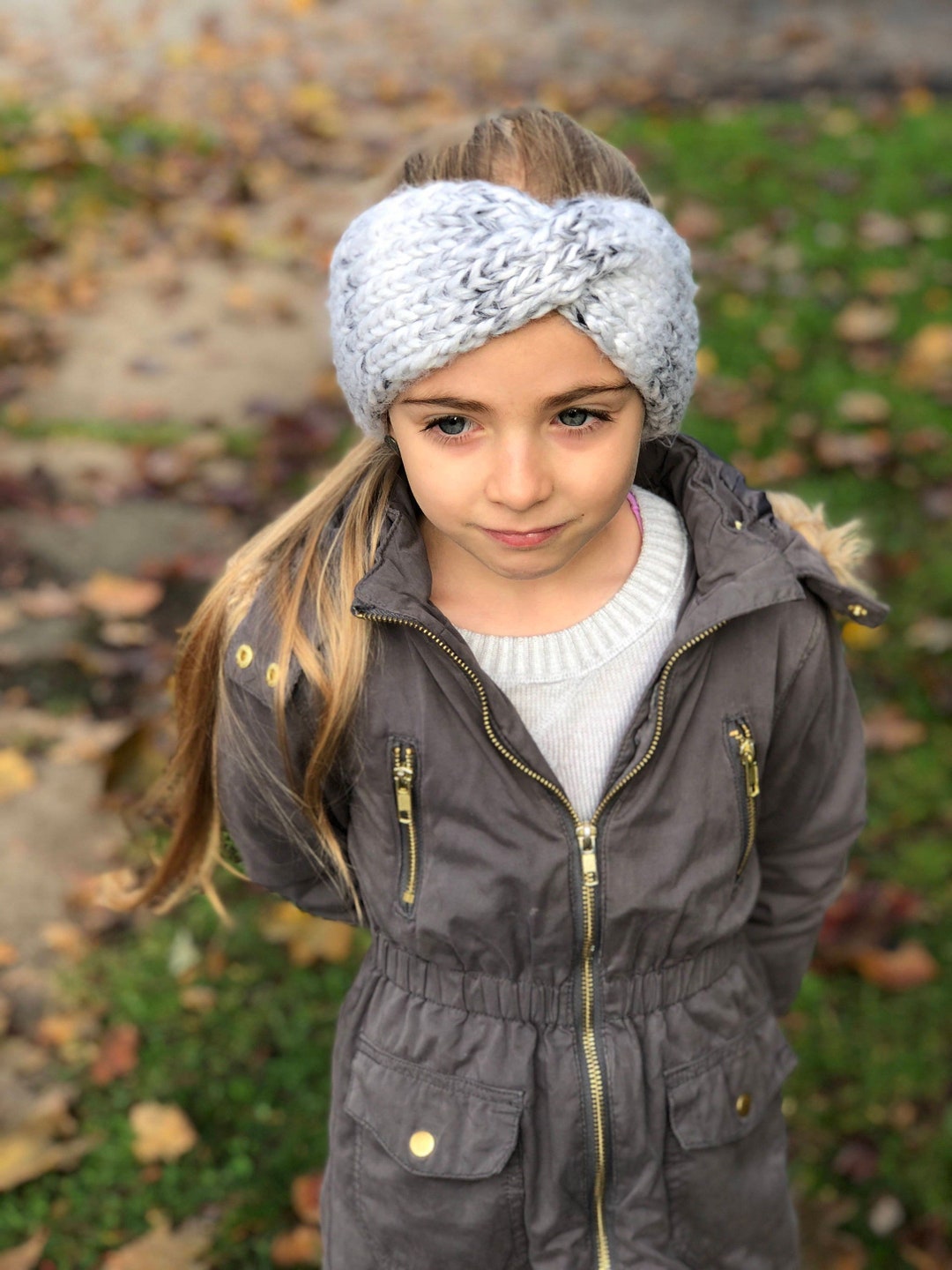 Twist Headband X Cable Knit Chunky Ear Warmer X the Allegany Etsy