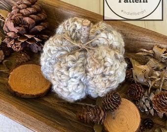 CROCHET PATTERN x Chunky Fall Decor x The Rustic Farmhouse Pumpkin