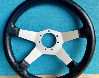 ヴィンテージステアリングホイール/3スポーク/Fusina Italy/オールド