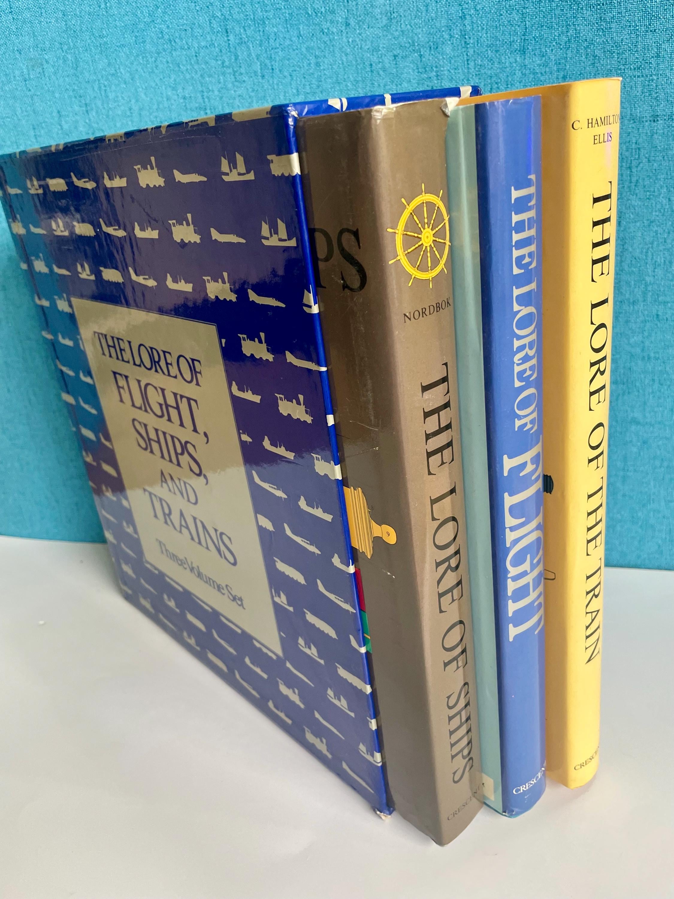 THE LORE OF FLIGHT, SHIPS, AND TRAINS 3巻 The Lore of Flight, Ships, Trains Three Volume Book Set, Aviation