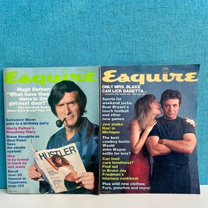 Esquire 1976 Magazines Robert Blake and Hugh Hefner Editions