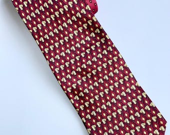 Vintage Versace Medusa Men’s Red Silk Tie 56” | Gift for Him