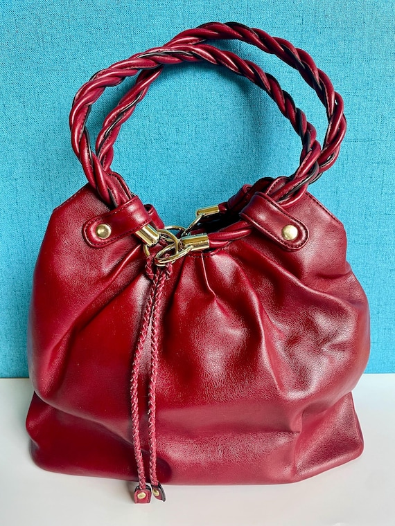 Relic burgundy faux leather Gem