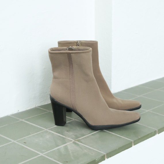 Camel Ankle Boots (Size 8)