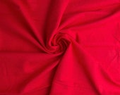 Solid Red Cotton Flannel Fabric or PRECUT Solid Red Cotton Flannel Fabric