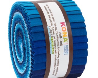 KONA Cotton 30/'s Palette by Darlene Zimmerman Bundle JELLY ROLL 40 2.5-inch Strips from Robert Kaufman ru-583-40
