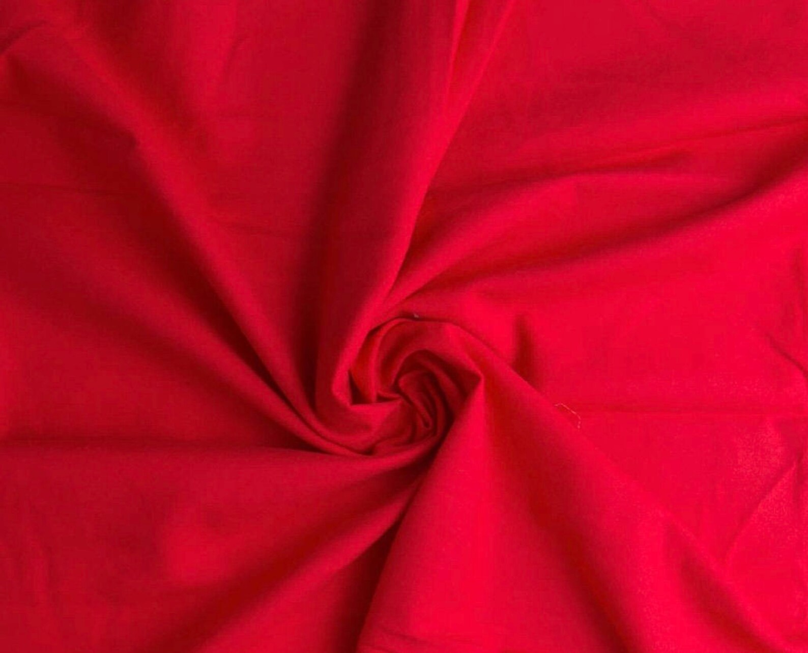 Solid Red Cotton Flannel Fabric Christmas Red Cotton Flannel Etsy