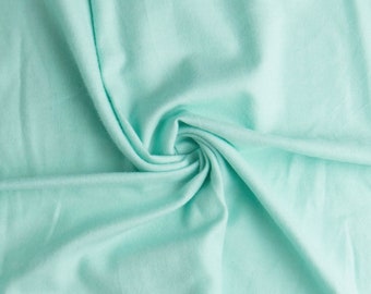 Tela de franela de algodón cómoda y acogedora en color Aqua Sky, tela de franela Aqua Sky, franela Aqua, Aqua Blender, tela de franela Aqua sólida