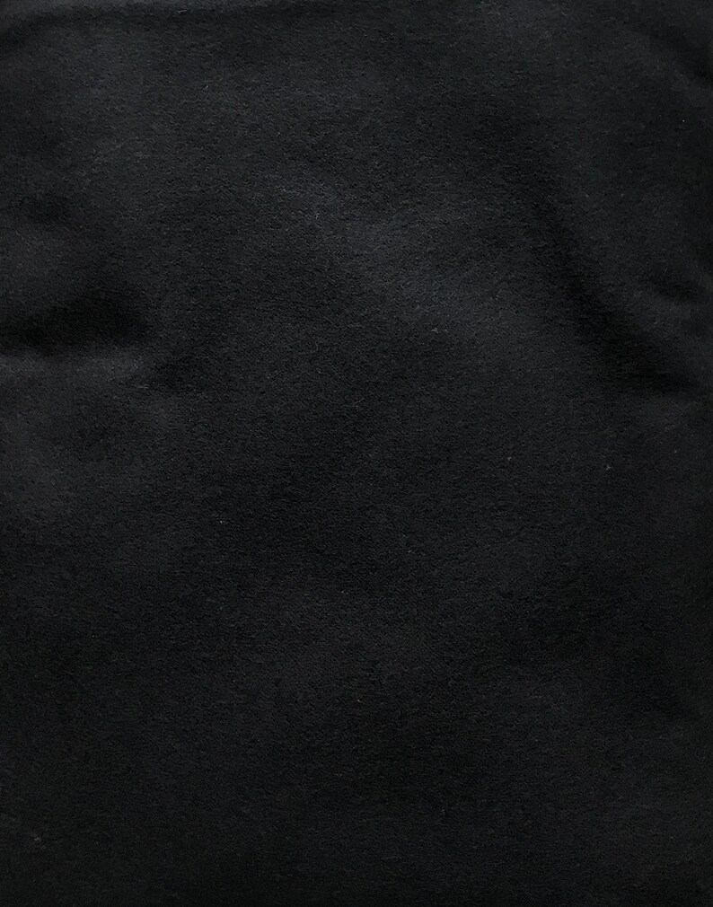 solid black flannel