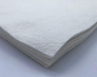 12,5 peças - Quadrados de enchimento de algodão natural Pellon de 12,5 polegadas (31,75 cm), quadrado de enchimento de 12,5" x 12,5" (31,75 cm x 31,75 cm), para patchwork, pegador de panela, enchimento para colcha de camisetas.