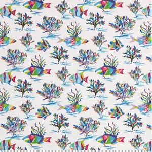 Bright Ocean Precut Fabric - Flannel Squares, Charm Pack, Layer Cake, Quilt Kit, Rag Quilt Prefringed Squares, HST&#39;s, 2.5” Jelly Roll