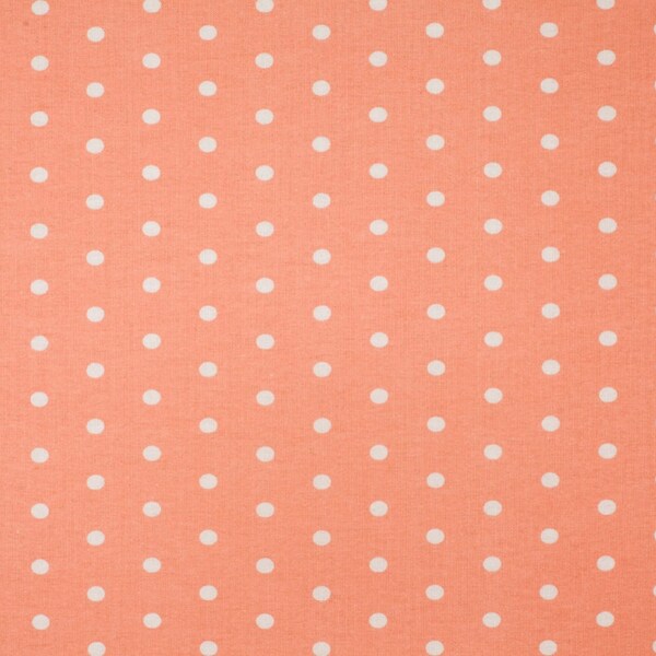 Dots On Peach Super Snuggle Cotton Flannel Fabric