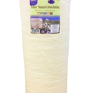 Pellon Natural Cotton Batting BTY, Batting By The Yard, Rag Quilt Batting, Quilt Batting, T-Shirt Quilt Batting, Quilt Batting, Cotton