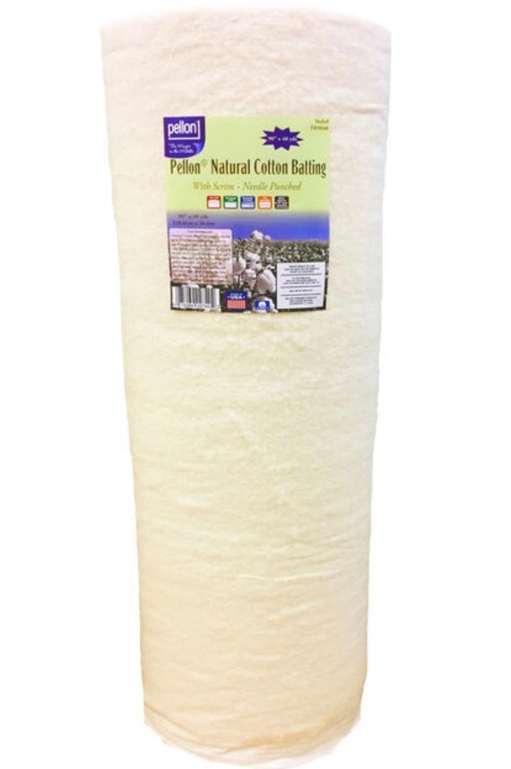 Pellon Natural Cotton Batting BTY, Batting By The Yard, Rag Quilt Batting, Quilt Batting, T-Shirt Quilt Batting, Quilt Batting, Cotton