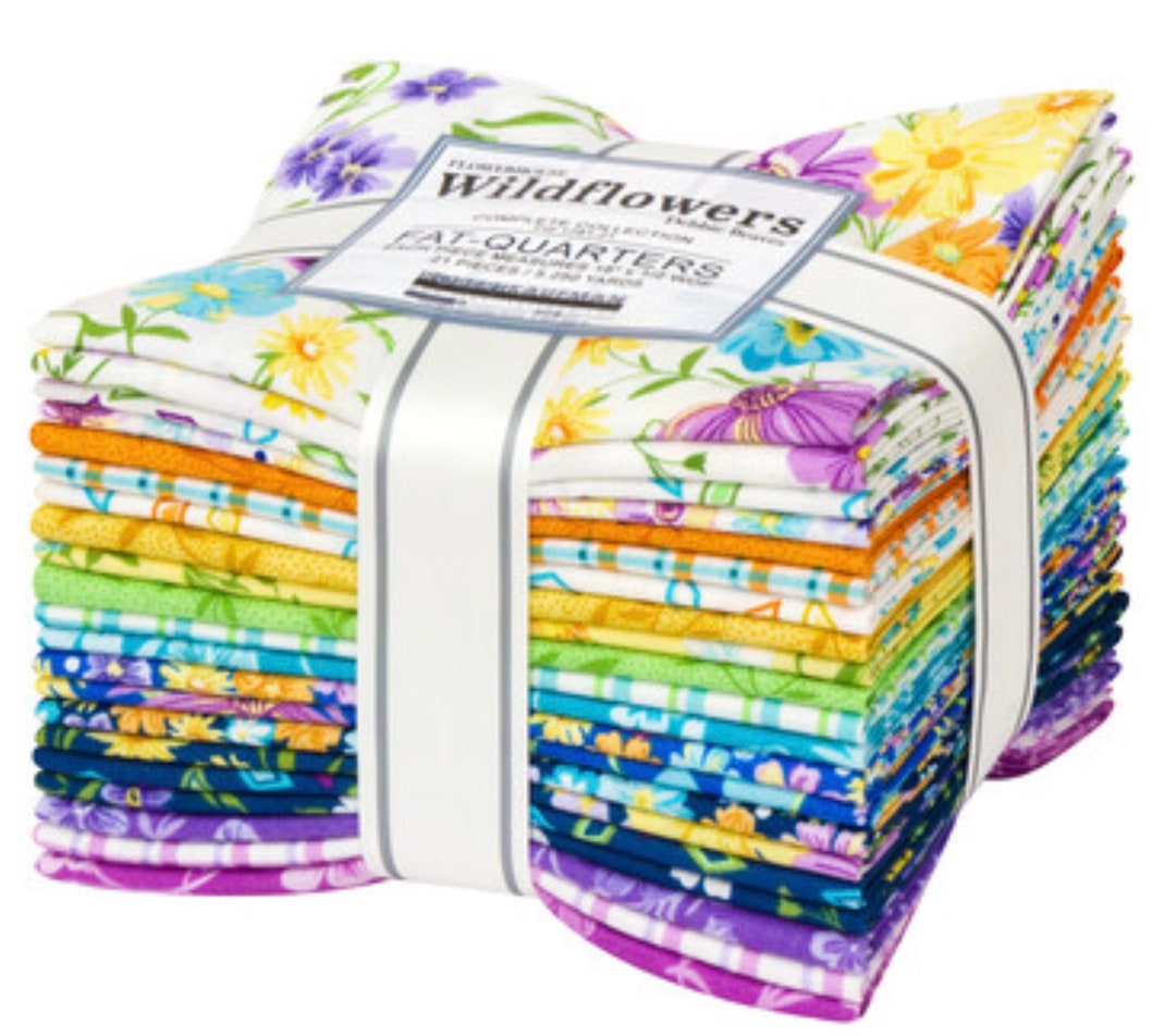21 FQ BUNDLE Robert Kaufman Flowerhouse Wildflowers Fat Quarters