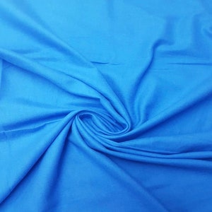 Skydiver Royal Blue Comfy Cozy Cotton Flannel Fabric - Skydiver Royal Blue PRECUT Cotton Flannel Fabric