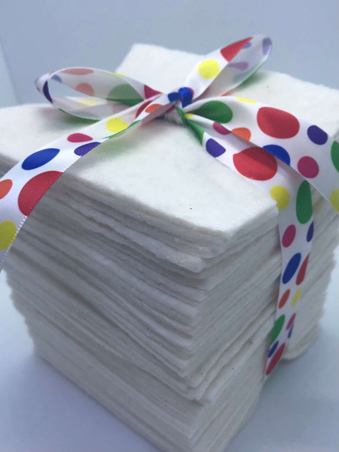 50 Pieces 4.5 Precut Pellon Natural Cotton Batting Squares, 4.5x 4.5