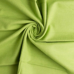 Solid Bud Green Cotton Flannel Fabric OR Solid Bud Green Precut Flannel Fabric
