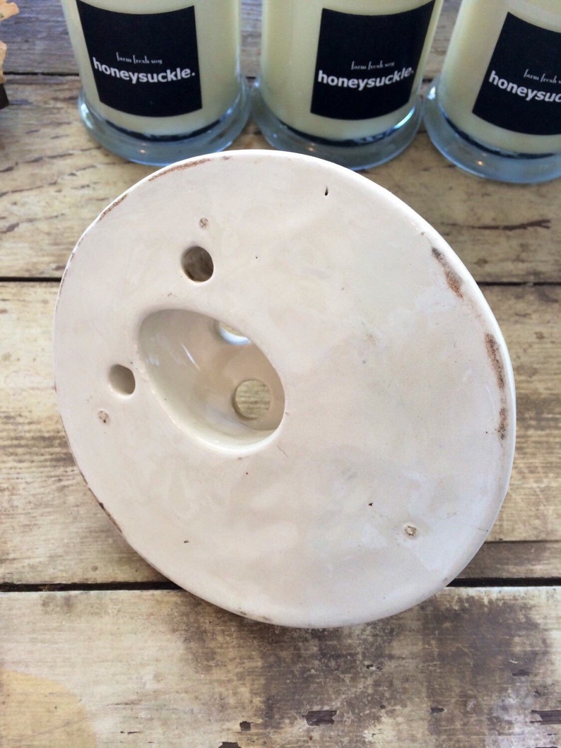 Sale Vintage Ceramic Frog Flower Frog White Collectible Etsy