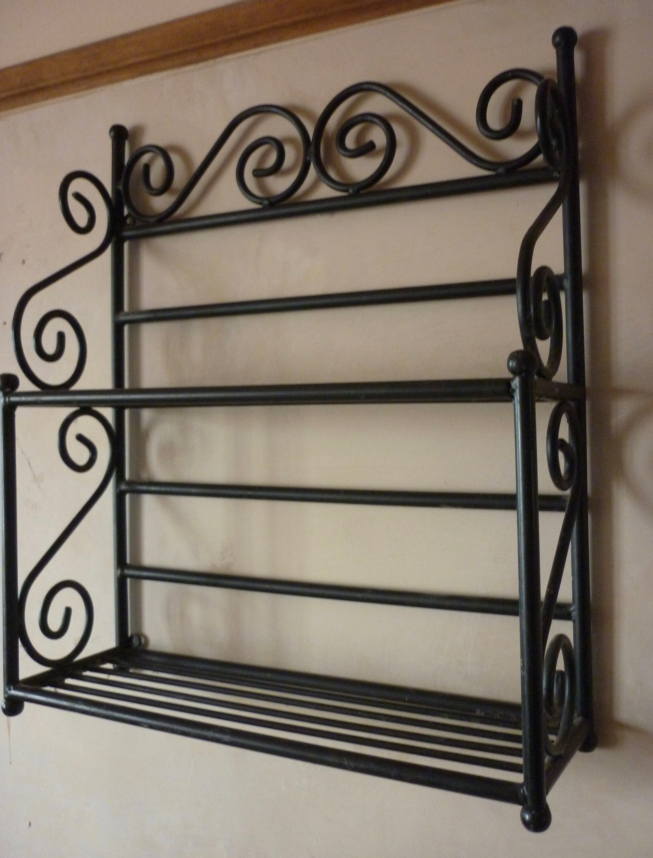 Vintage Metal Shelves Free Standing Metal Shelf Unit Wall Etsy UK