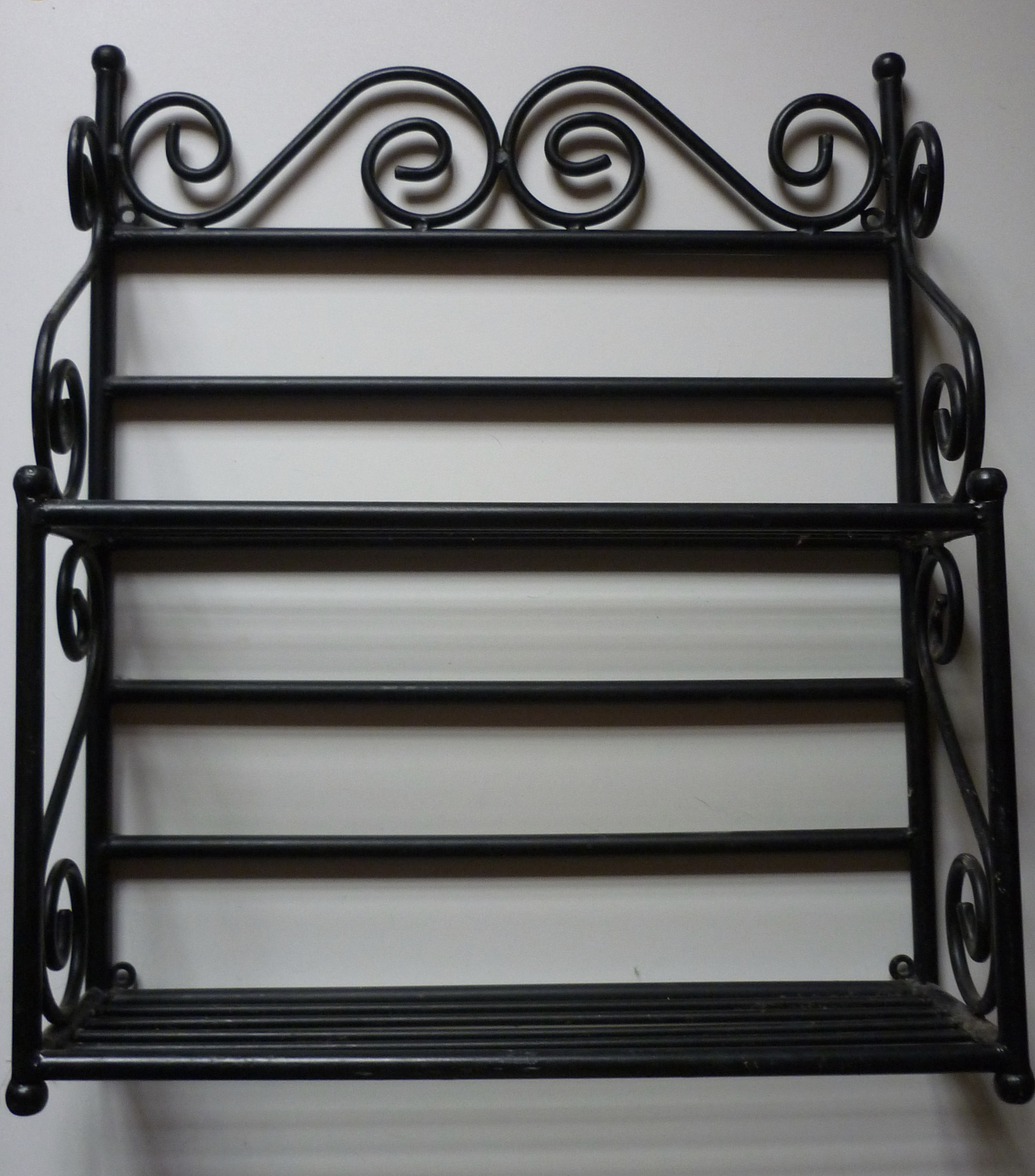 Vintage Metal Shelves Free Standing Metal Shelf Unit Wall Etsy UK