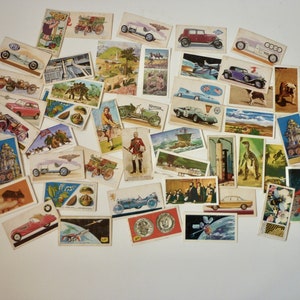 48 gemischte Vintage Teekarten, Brooke Bond Teekarten etc.,