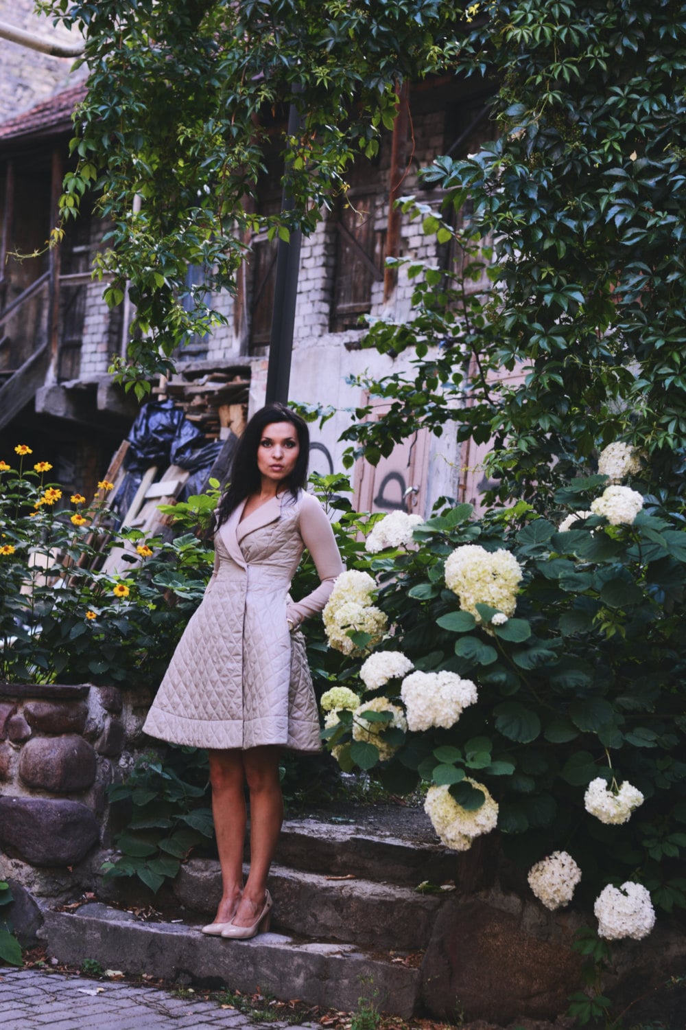 Abo Drappeggiato In Jersey, Nero | Intrend - Foto 9