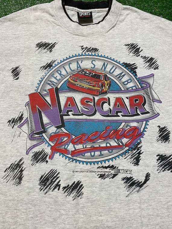 Vintage 1993 NASCAR Racing T-Shirt Stock Car Raci… - image 2